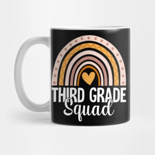 Rainbow Third Grade Back To School Team 3rd Grade Squad Mug